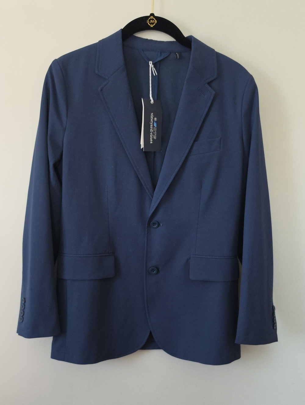 Vineyard Vines Lightweight On The Go Navy Blue Blazer Youth 16